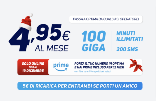 optima amazon prime gratis 1 anno